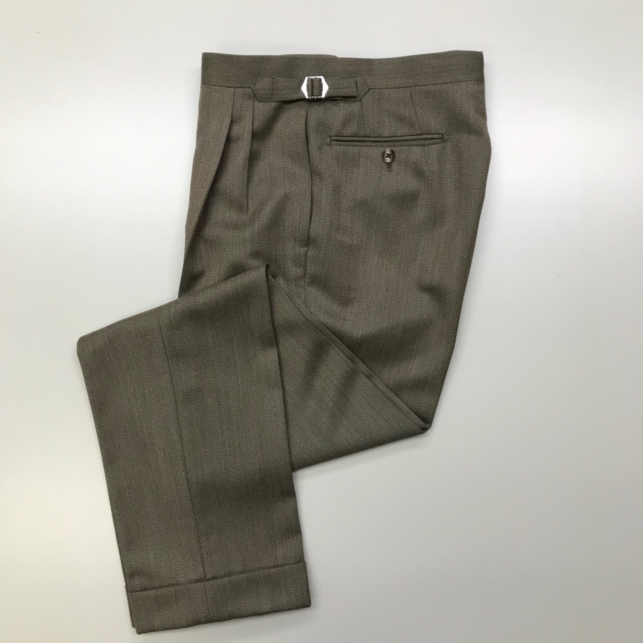CANONICO　/　COVERT GREEN TROUSERS